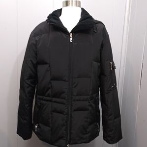 Larry Levine Down Winter Coat Black Size M
